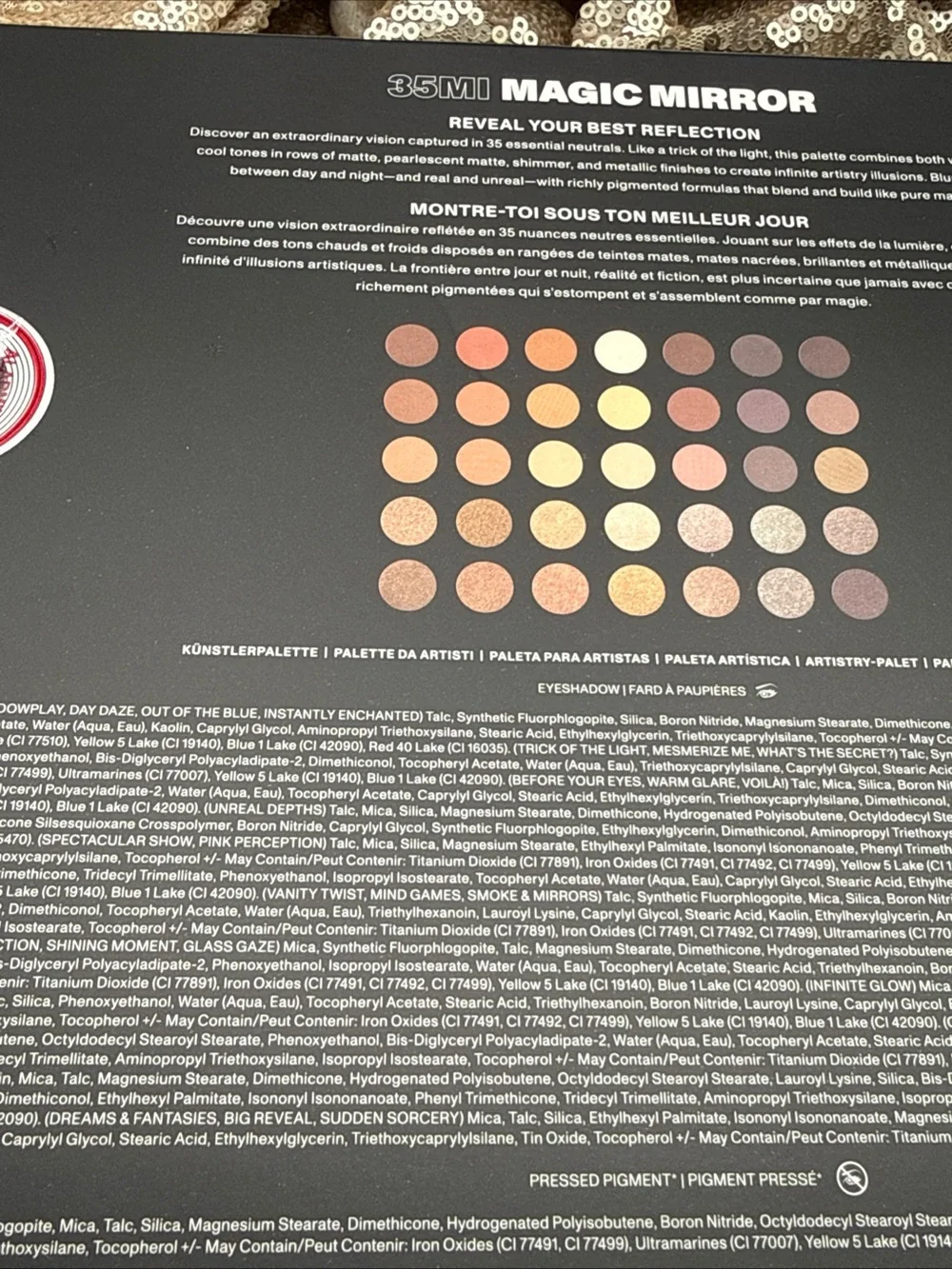 Morphe 35MI Magic Mirror Eyeshadow Palette - Warm Neutral & Shimmer Mix